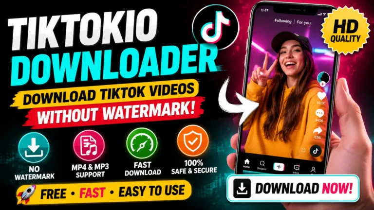 TikTokio Downloader – Fast & Free TikTok Video Download Without Watermark in HD Quality