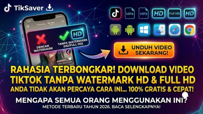 Pengunduh Video TikTok: Unduh Video TikTok Tanpa Watermark dalam Kualitas HD Secara Gratis