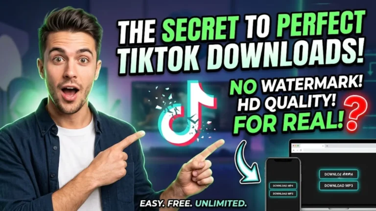 SSSTikTok Downloader: Download TikTok Videos Without Watermark in HD MP4 & MP3 for Free