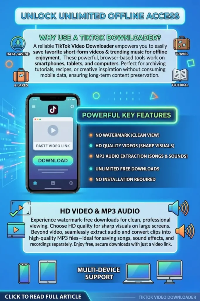 TikTok Video Downloader: Download TikTok Videos Without Watermark in HD Quality