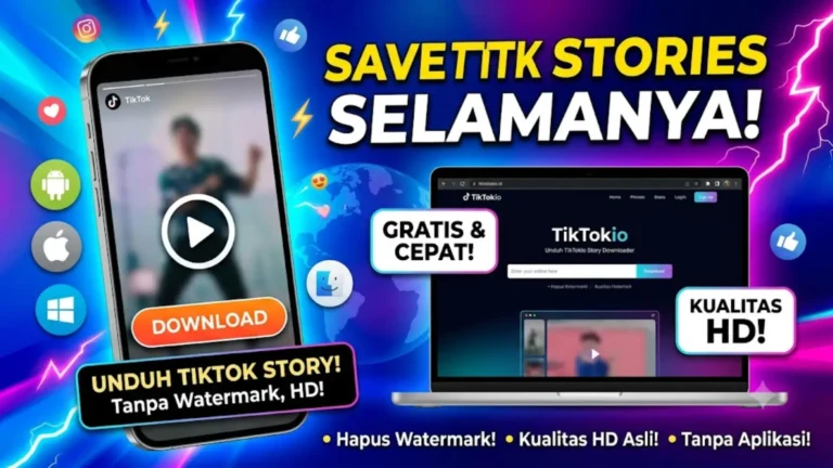 TikTokio Story Downloader: Unduh TikTok Stories Without Watermark dalam Kualitas HD Secara Gratis