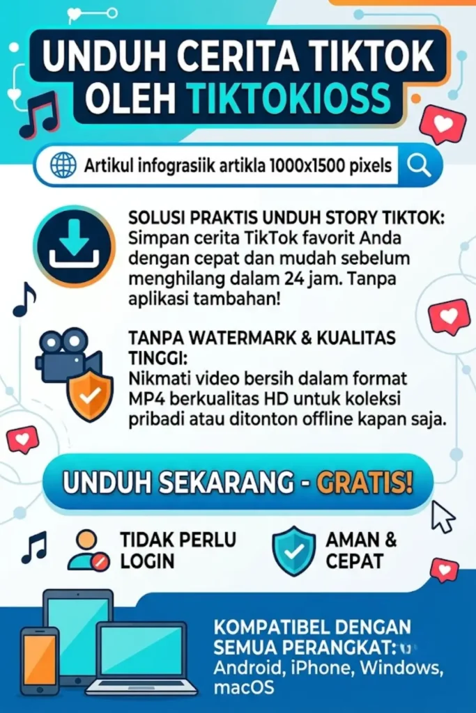 Unduh Cerita TikTok oleh TikTokioss: Download Video, MP3, dan Story TikTok Tanpa Watermark Gratis