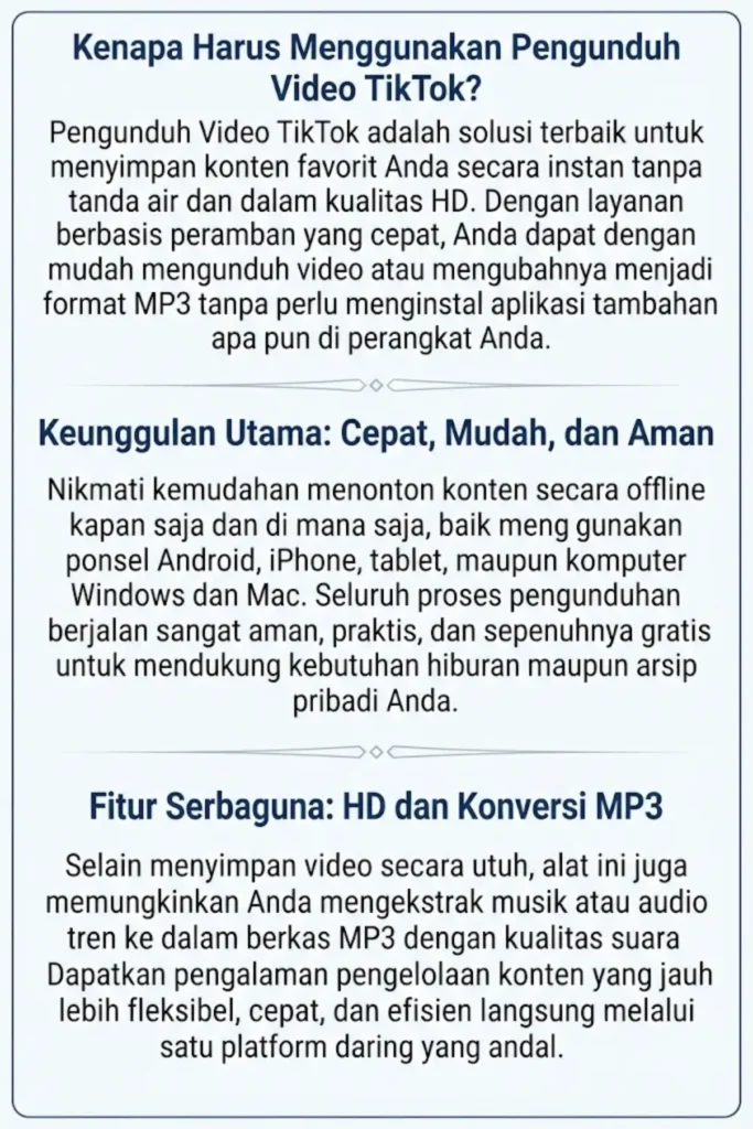 Pengunduh Video TikTok: Unduh Video TikTok Tanpa Tanda Air dalam Kualitas HD