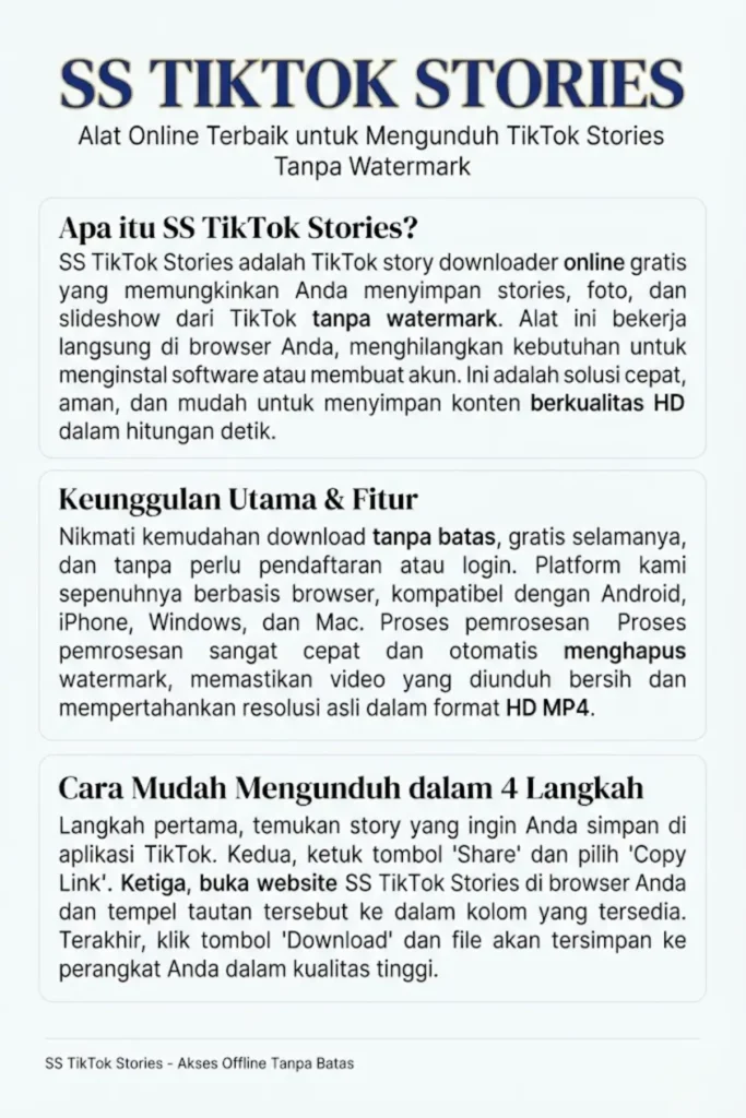 SS TikTok Stories – Download Cerita TikTok Tanpa Watermark in HD for Free