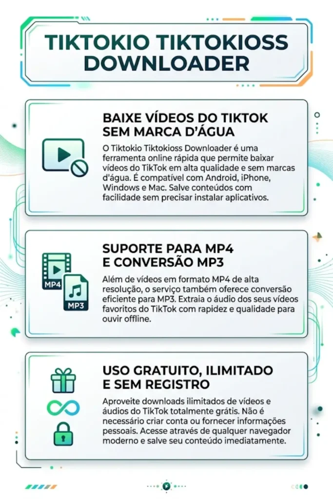 Tiktokio Tiktokioss Downloader – Baixar Vídeos do TikTok Without Watermark Online