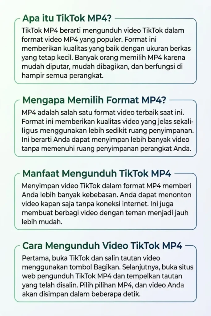 TikTok MP4 – Unduh Video TikTok dalam Format MP4 HD