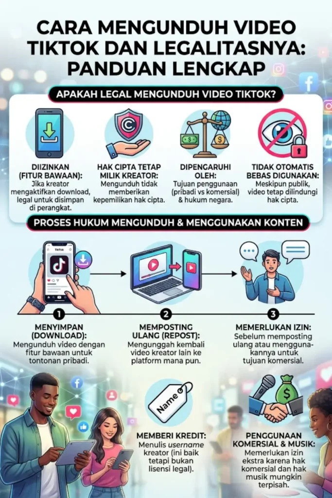 Apakah Mengunduh Video TikTok Legal? Yang Perlu Anda Ketahui Sebelum Menyimpan Konten