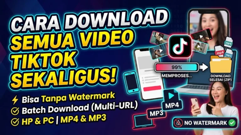Cara Download Semua Video TikTok Sekaligus Tanpa Ribet Panduan Lengkap 2026