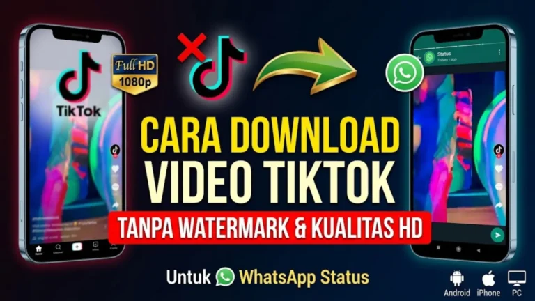 Cara Download Video TikTok untuk WhatsApp Status Tanpa Watermark dan HD