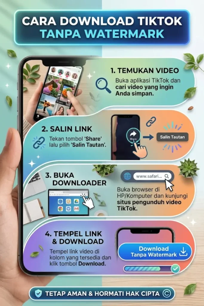 Download TikTok Tanpa Watermark Cara Simpan Video TikTok dengan Mudah