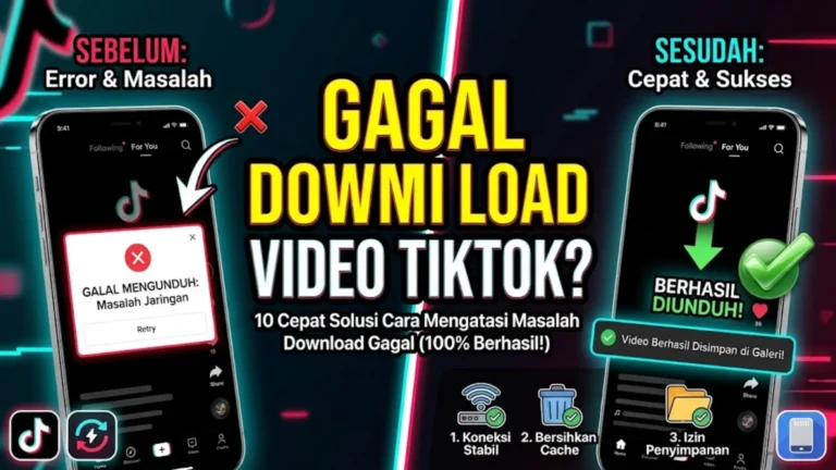 Download Video TikTok Gagal? 9 Solusi Nyata yang Benar-Benar Berfungsi di 2026