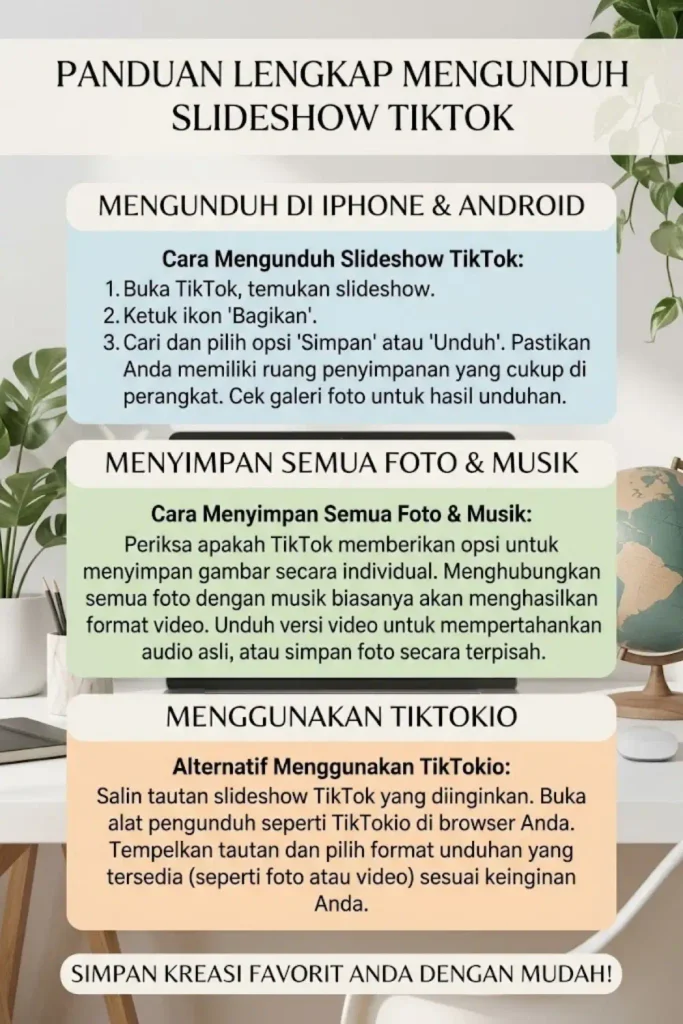 How to Download TikTok Slideshow With All Photos and Music
