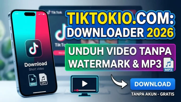 TikTokio Com Video Downloader 2026 Cara Download Video TikTok Tanpa Watermark
