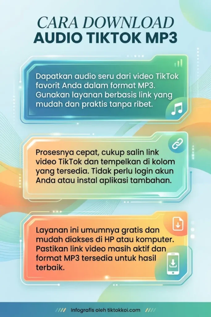 TikTokkoi com MP3 Cara Download Audio TikTok dengan Mudah